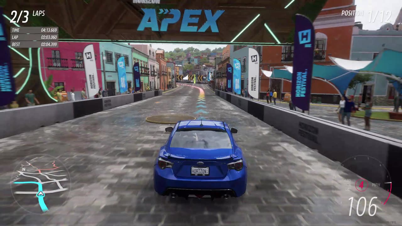 Forza Horizon 5 - Plaza Circuit in a Subaru BRZ!