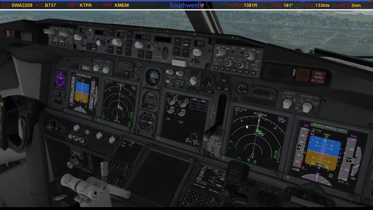 Landing in Memphis (KMEM)