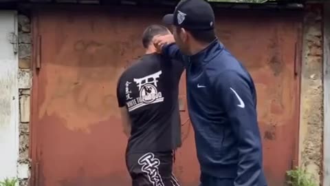 How to surprise a friend with a handshake