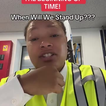 Woman who appears to work for security company Allied Universal posted a TikTok....