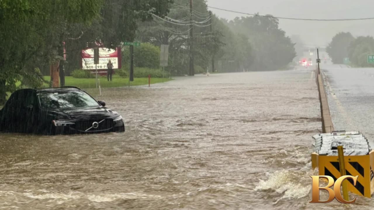 Heavy rains and flash flooding sweep across Northeast U.S.