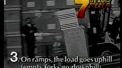 Awesome '90s Forklift Safety Training Video - Caterpillar's 7 Deadly Sins