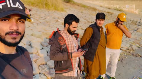 Enjoying at ravi river