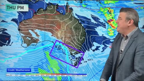 Australia 7 Day: Severe weather risks as cold blasts move through