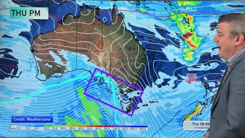 Australia 7 Day: Severe weather risks as cold blasts move through