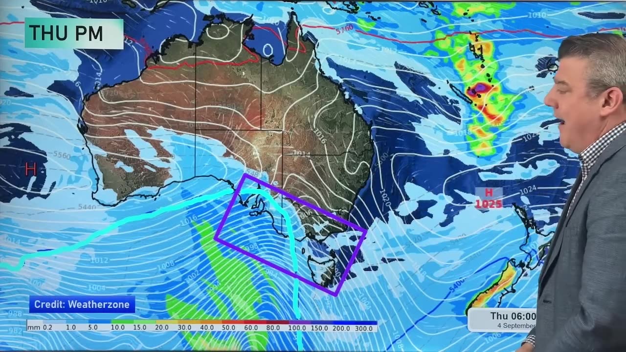 Australia 7 Day: Severe weather risks as cold blasts move through