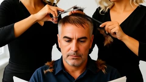 At the hairdresser I