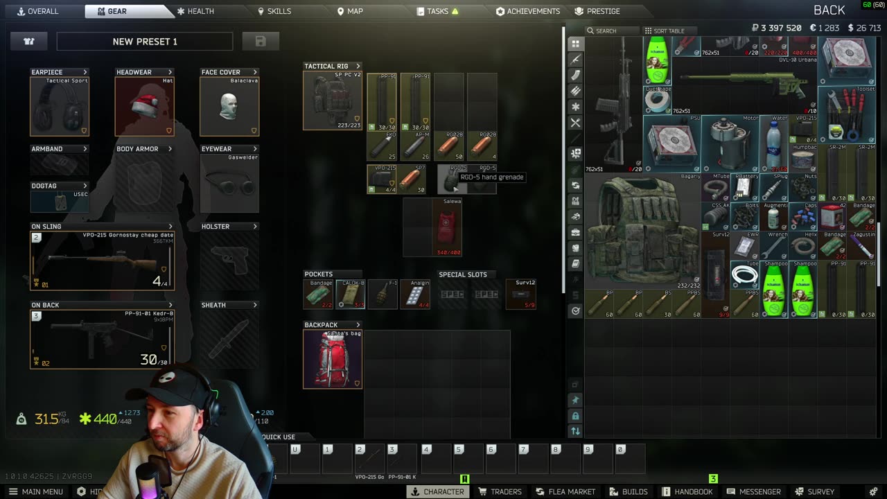 Pain Simulator 1.0 - Escape From Tarkov - LIVE!