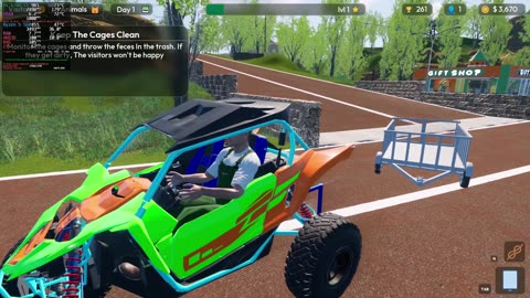 Zoo Life Simulator Demo on linux on rx 6700 xt 1440p