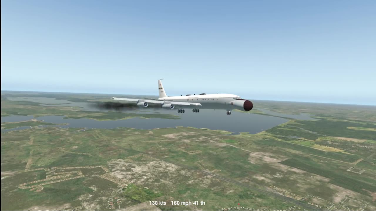 Wilsons Boeing 707 EC-18 v2.6 - Xplane 11 - Ubuntu 25 LTS - KDFW - ILS -