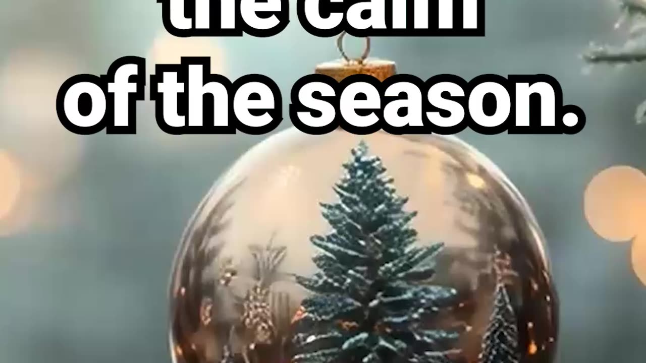 A single ornament holds the calm of the season #christmasambience #sleepmusic
