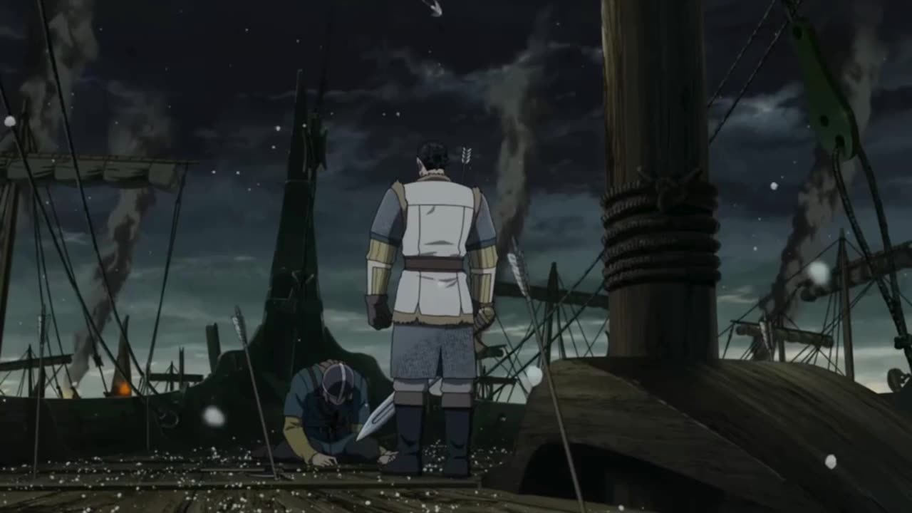 Epic Sunrise Scene Armored Warrior