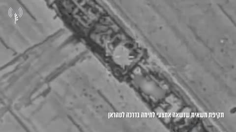 Israeli Air Force destroyed a truck carrying a surface-to-air missile launcher
