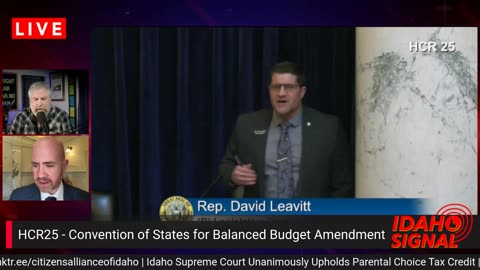 Article V Convention of States for Balanced Budget resolution passes Idaho House