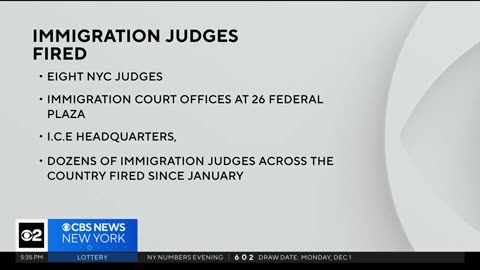 The Trump administration has FIRED 8 immigration judges in New York