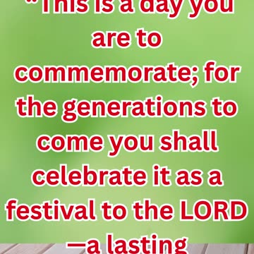 “A Day to Remember Forever” exodus 12:14 #reels #shortvideo #shorts #youtubeshorts #youtube #ytshort