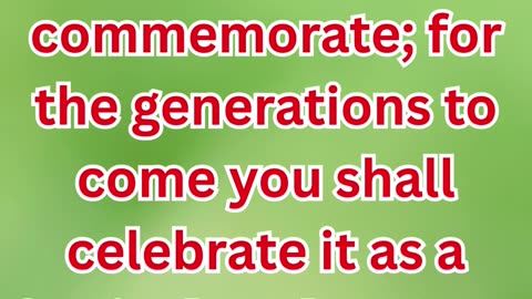 “A Day to Remember Forever” exodus 12:14 #reels #shortvideo #shorts #youtubeshorts #youtube #ytshort