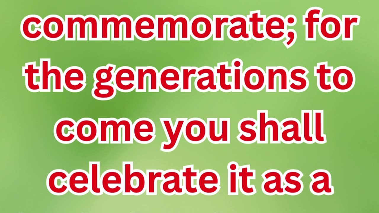 “A Day to Remember Forever” exodus 12:14 #reels #shortvideo #shorts #youtubeshorts #youtube #ytshort