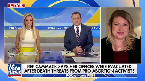 Because of death threats from far-left radicals, Rep. Cammack's offices were evacuated.