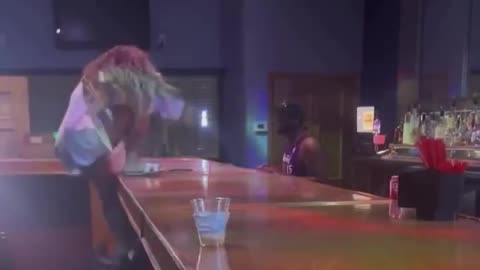 😂 To climb on top of the bar counter. | FunFM