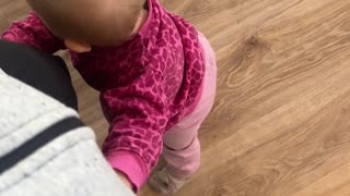 seeing baby kayla on the floor from mommy’s view 🥰 cutest little explorer!