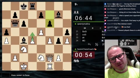 LIVE Chess with Soren