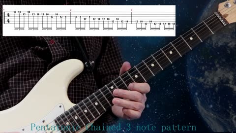 Pentatonic Minor (chained 3 note pattern)