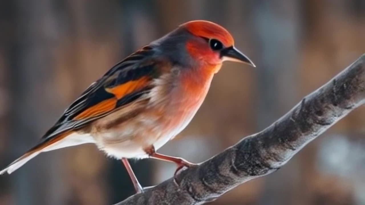 Beautiful Bird on the Branch