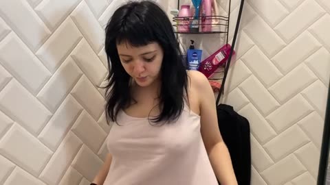 Dry Vs Wet Try On haul || See through Try On Haul || Shower with me 