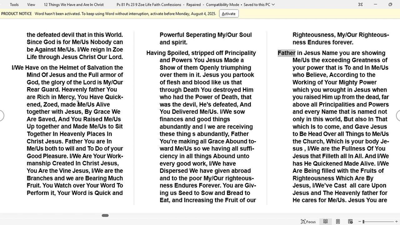 FAITH CONFESSIONS 2