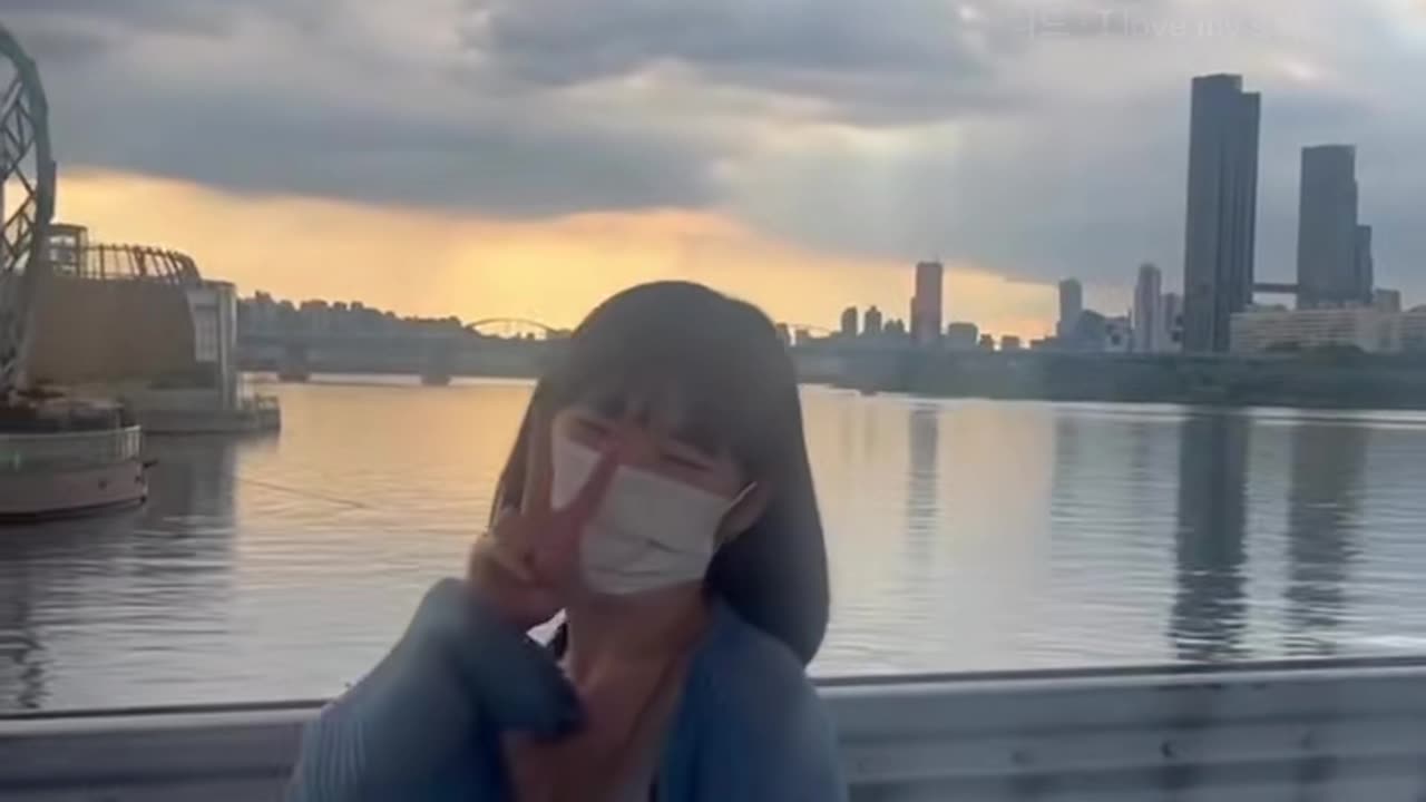 A cute Korean high school girl