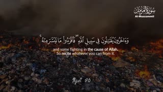 Surah Al-Muzzammil Full Recitation | Powerful Tilawat with English Translation | Al Qamar Production