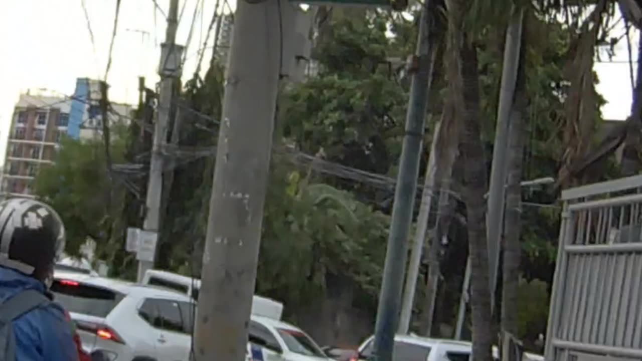 Chaotic Traffic in Makati City, Philippines