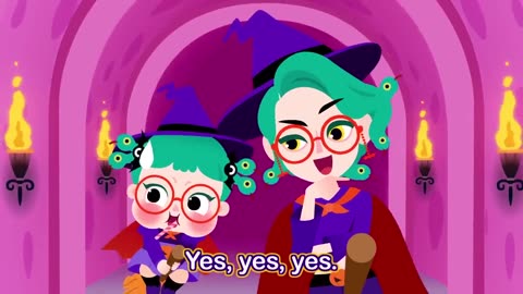 Baby Monster Yes Papa 🎃 | Halloween Finger Family & Kids Songs | Pinkfong Style
