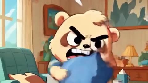 Pillow Fight Disaster #foryou #cuteanimal #shorts #finn #cartoon #finncartoon