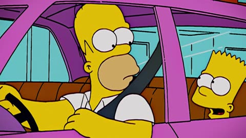 BART TRIED TO PUSH HOMER OFF A CLIFF