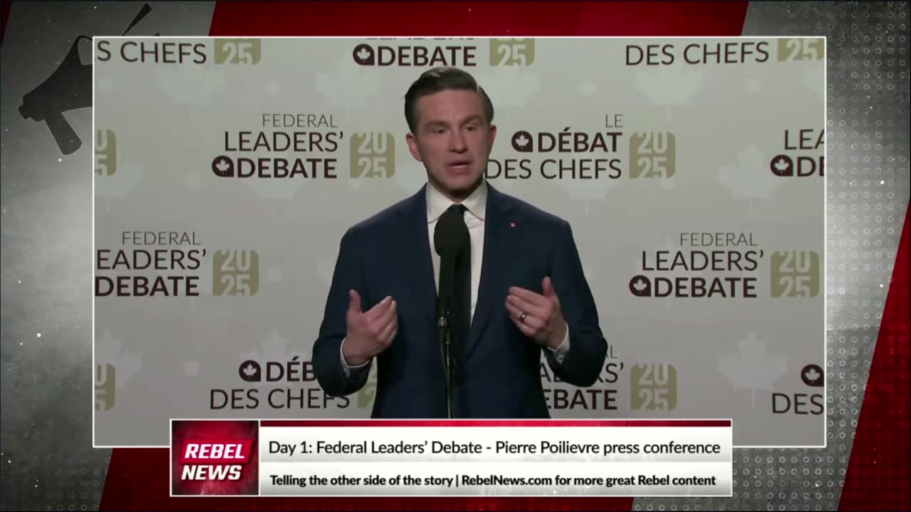 Poilievre responds to Rebel reporter's question on terror-sympathizing foreign nationals in Canada