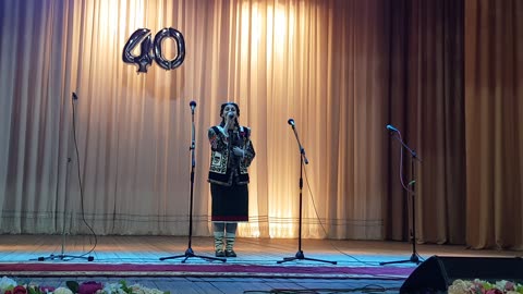 Anastasia Uncu la Sărbătorirea a 40 de ani de la deschiderea Casei raionale de cultură 10/29