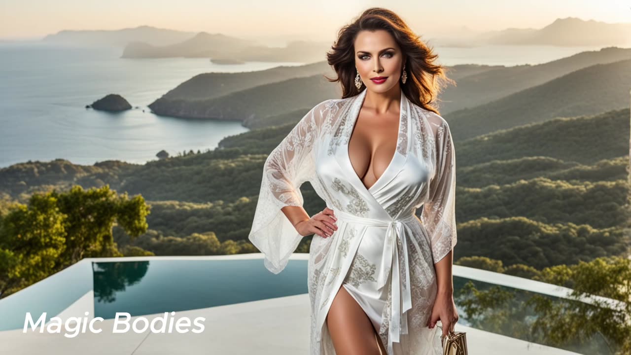 Natural Older Woman Over 50 Attractively Dressed Classy 👗❤️ Beauty With a View
