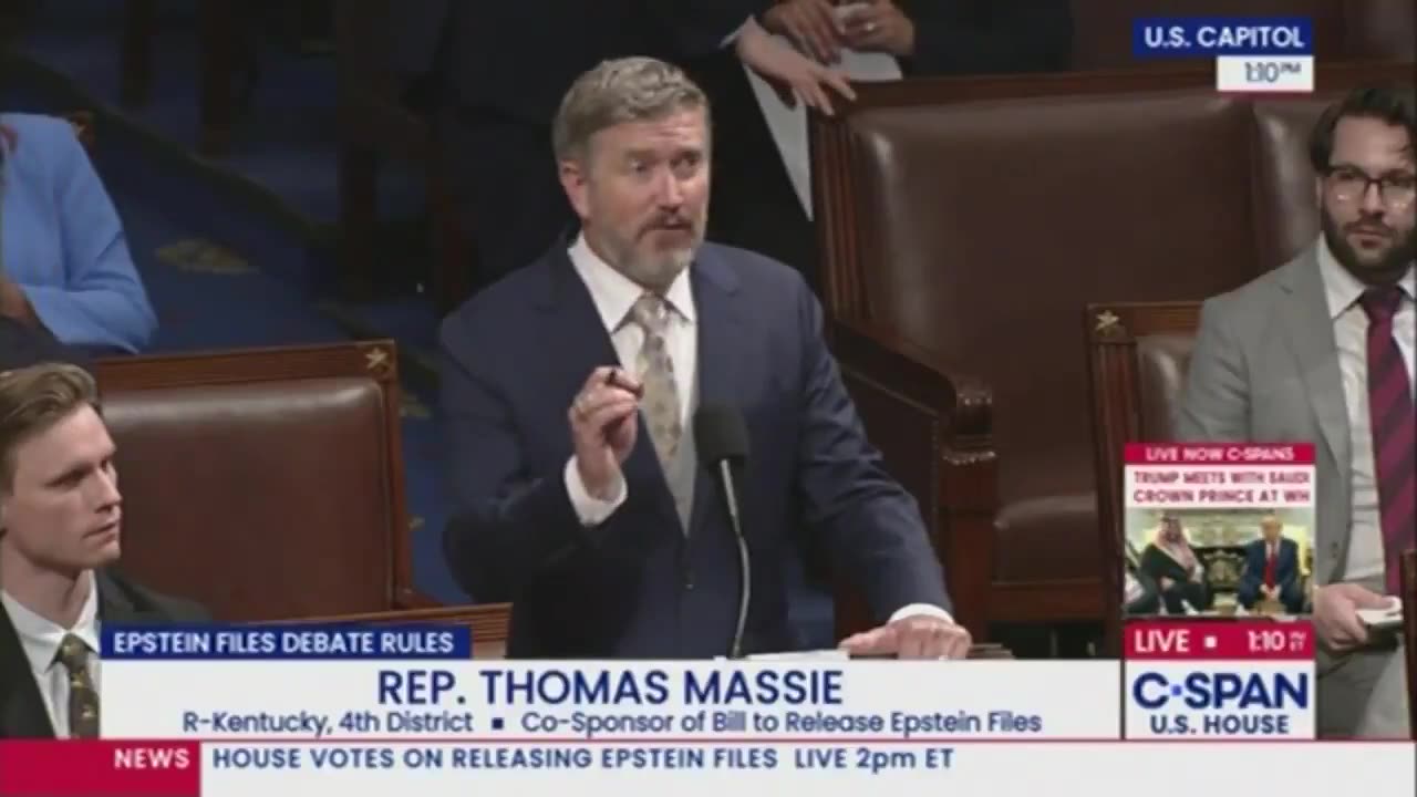 Thomas Massie calls for rich people to be JAILED for their involvement with Epstein.