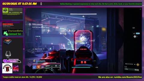 Destiny 2: 5-29-25 Thrilladrome is the Lost Sector. Void/Strand Surge.