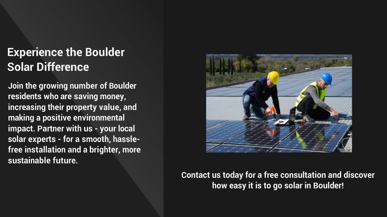 Solar Companies Boulder Partner with the Local Experts for a Brighter Tomorrow