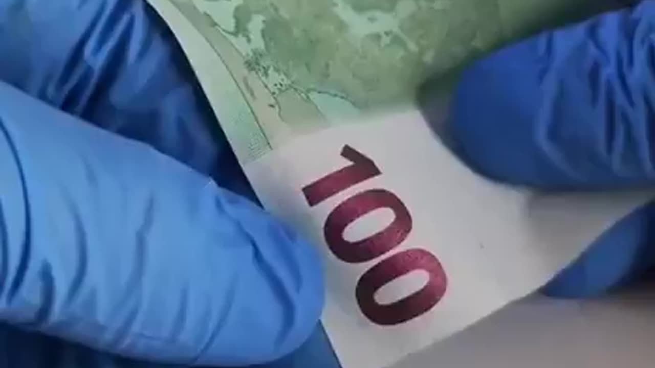 Wat verbergt dit 100 euro biljet?