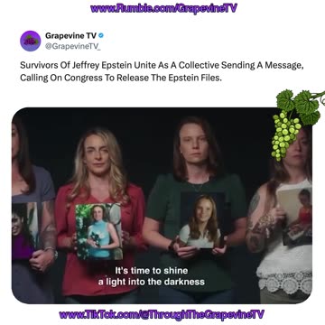 Jeffrey Epstein Survivors Unite, Urging Congress To Release The Epstein Files.