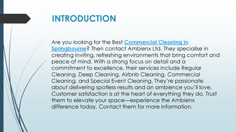 Best Commercial Cleaning in Springbourne