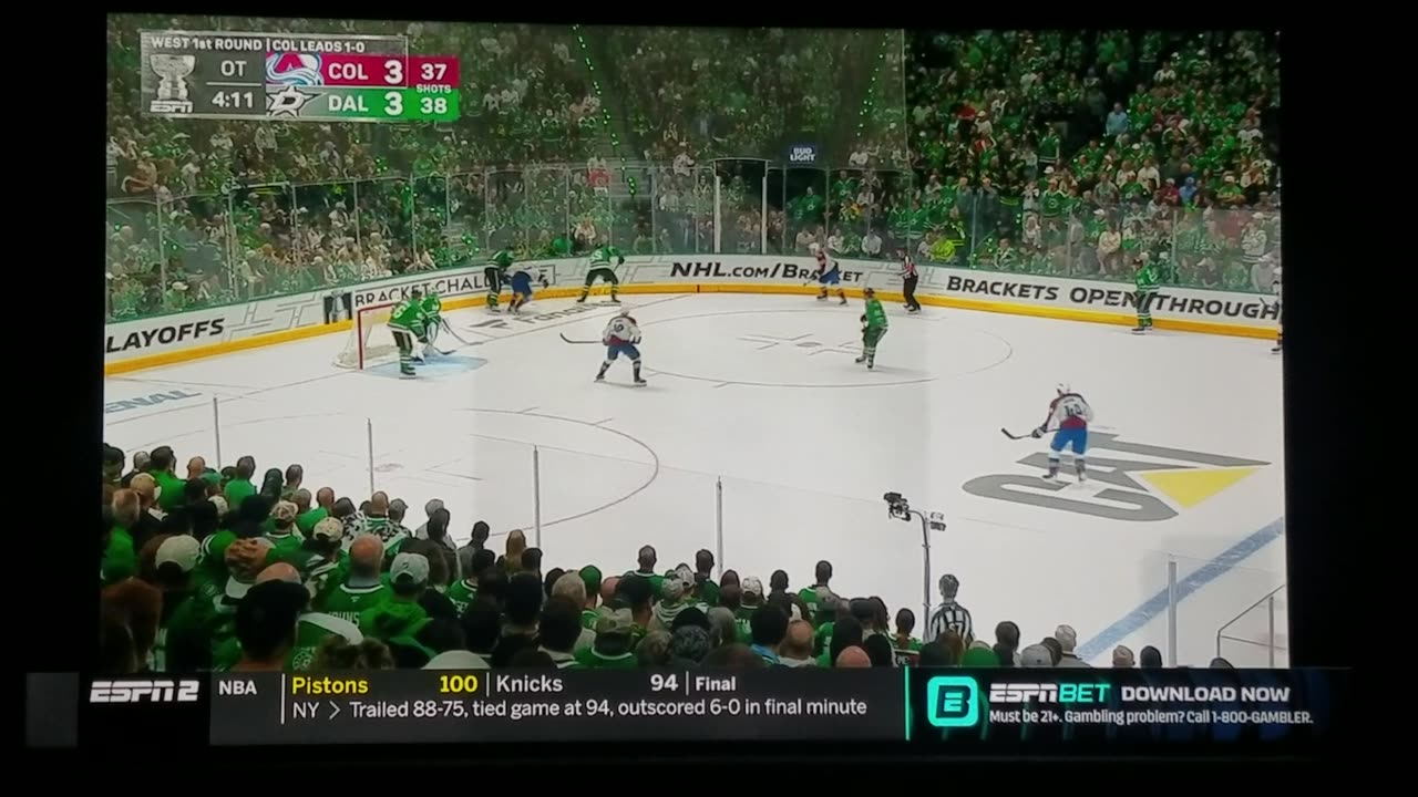 West 1st Round Game 2- COL vs DAL - Stars Win in OT 4-3