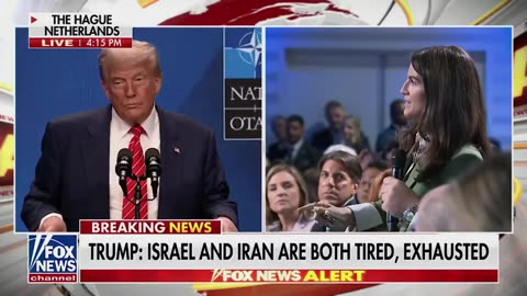Trump Torches Kaitlan Collins During NATO Press Conference, Crowd Loves It