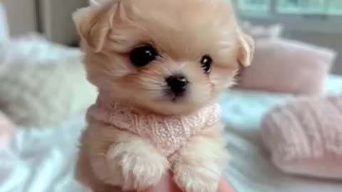 Cute miniature puppy