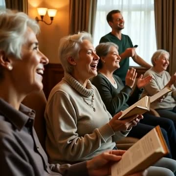 Happy elderly people 🎉😁 #guitar #beach #music #travel