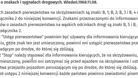 KONWENCJA WIEDEŃSKA o znakach i sygnałach drogowych i różnice z polskimi przepisami
